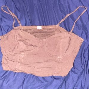 garage crop spaghetti strap